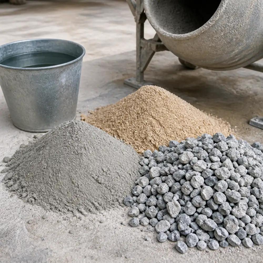 Cement sand and aggregate calculation for concrete